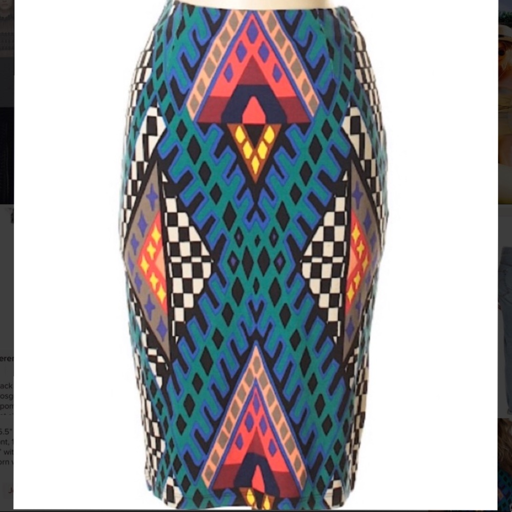 Mara Hoffman pencil skirt - Bazaar blue